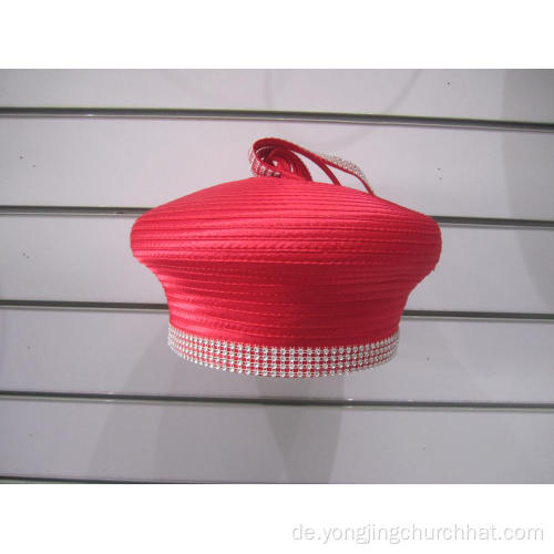 Formale Pillbox-Hüte aus Satinstoff für Damen